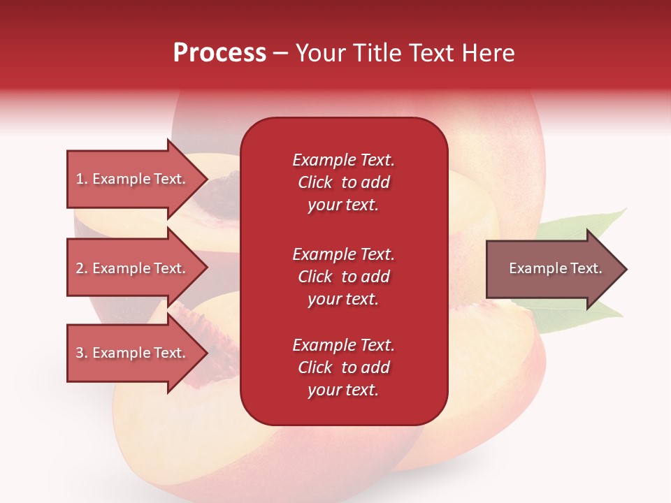 Isolated Peach Sliced PowerPoint Template