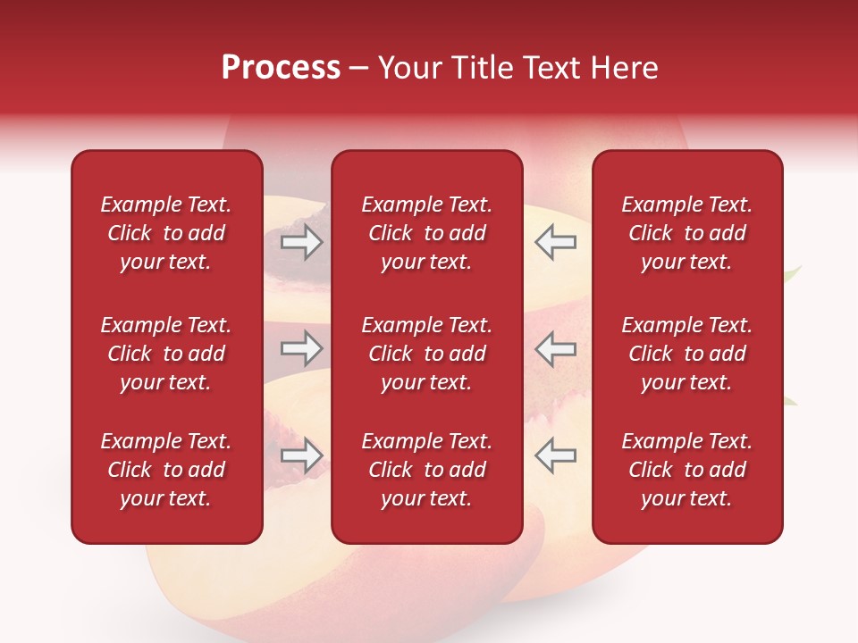 Isolated Peach Sliced PowerPoint Template
