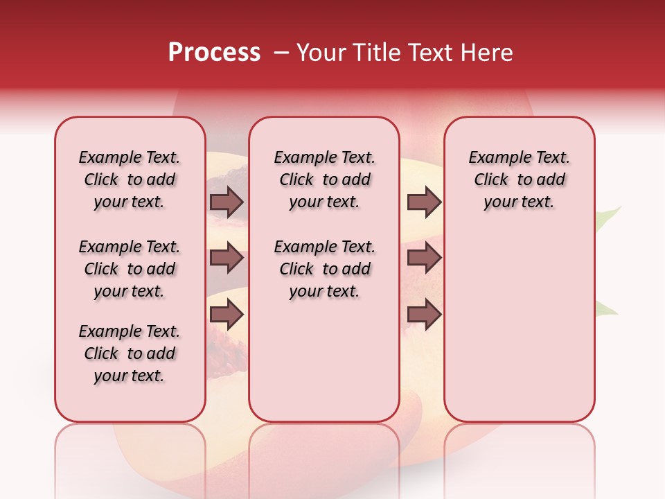 Isolated Peach Sliced PowerPoint Template