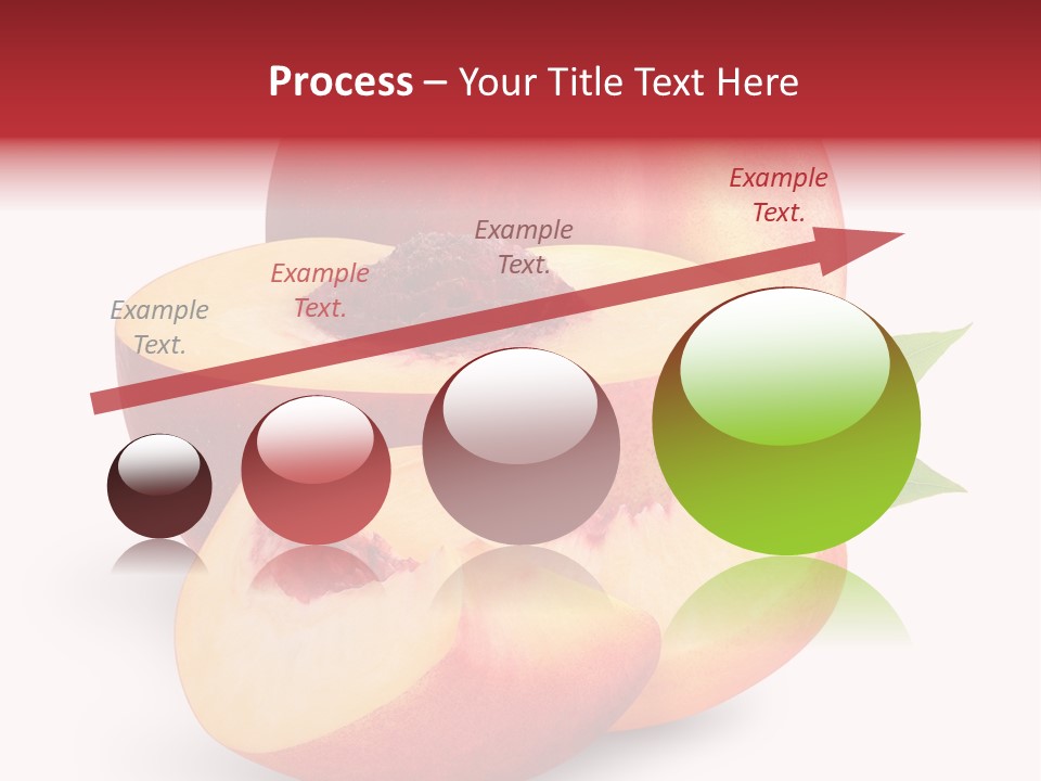 Isolated Peach Sliced PowerPoint Template
