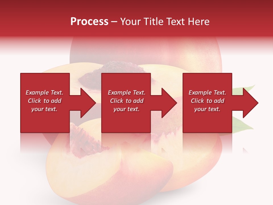 Isolated Peach Sliced PowerPoint Template