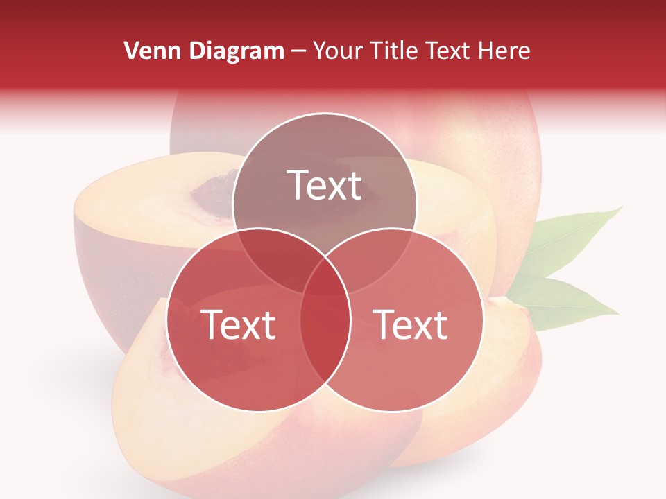 Isolated Peach Sliced PowerPoint Template