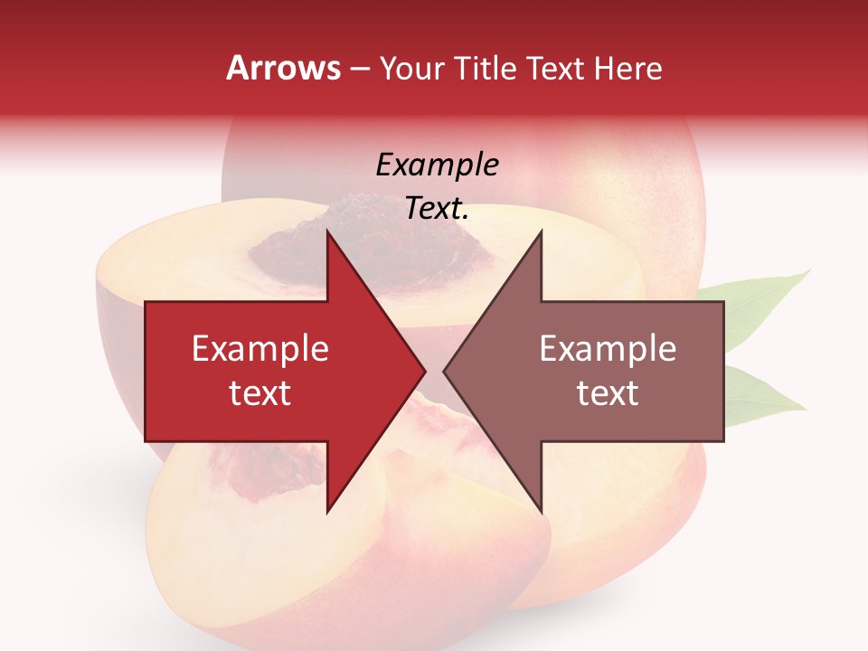 Isolated Peach Sliced PowerPoint Template