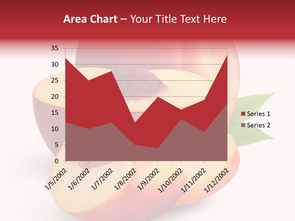 Isolated Peach Sliced PowerPoint Template