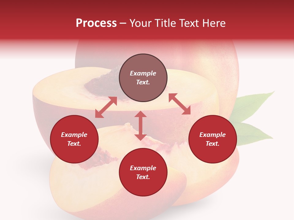 Isolated Peach Sliced PowerPoint Template