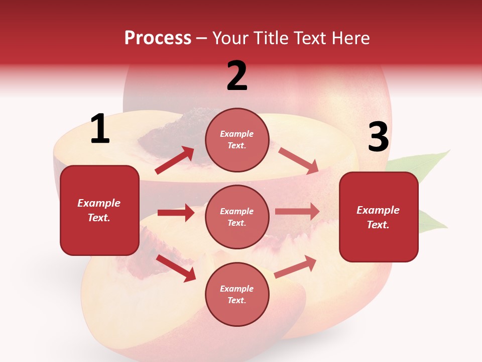 Isolated Peach Sliced PowerPoint Template