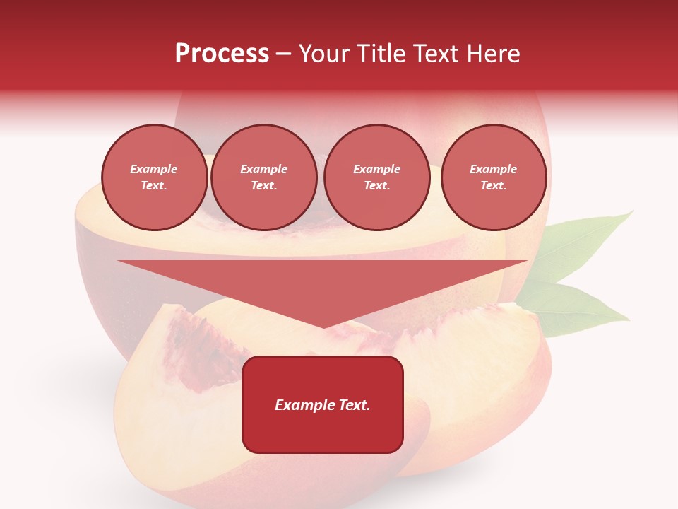 Isolated Peach Sliced PowerPoint Template