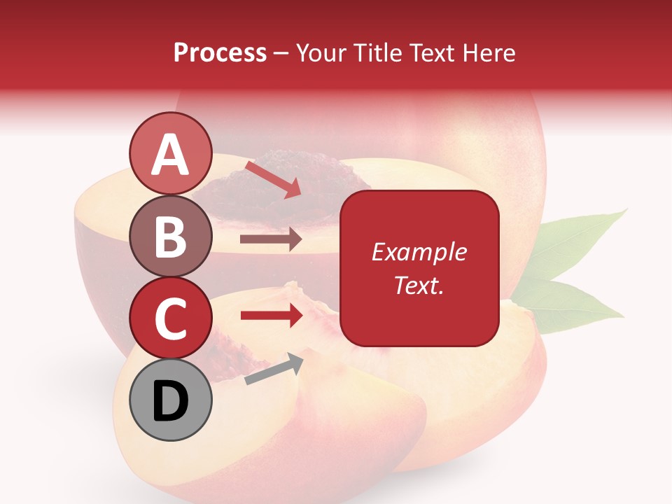 Isolated Peach Sliced PowerPoint Template