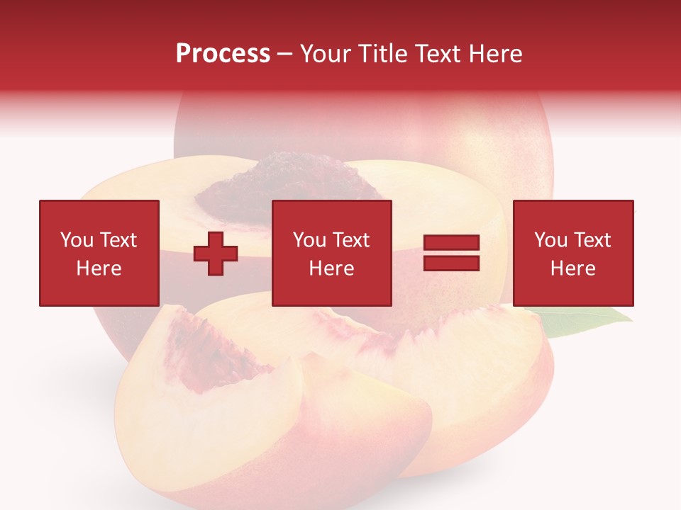 Isolated Peach Sliced PowerPoint Template