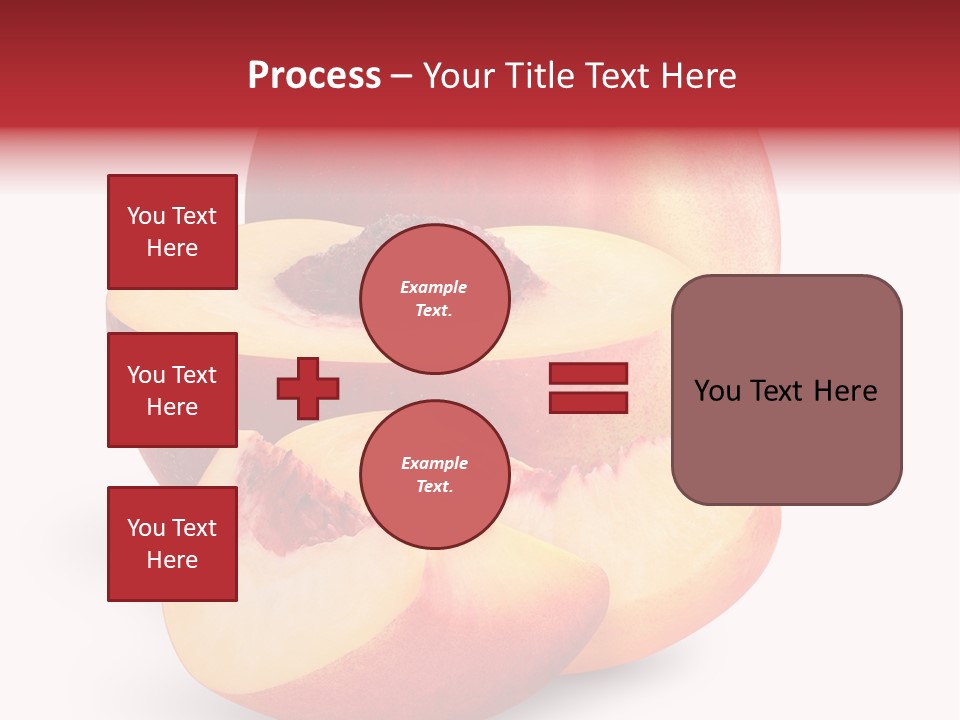 Isolated Peach Sliced PowerPoint Template