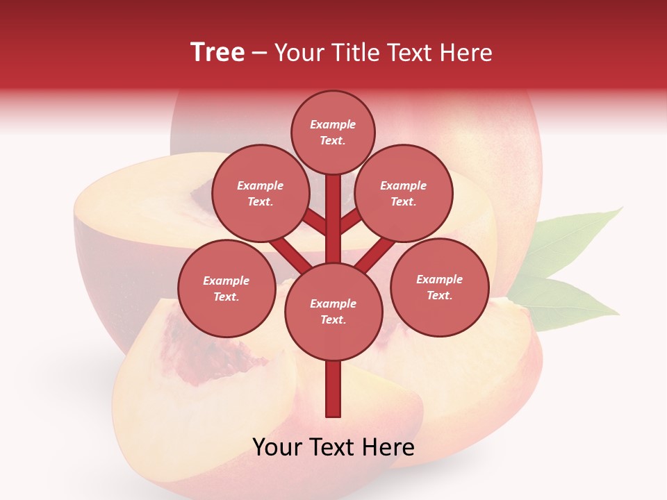 Isolated Peach Sliced PowerPoint Template