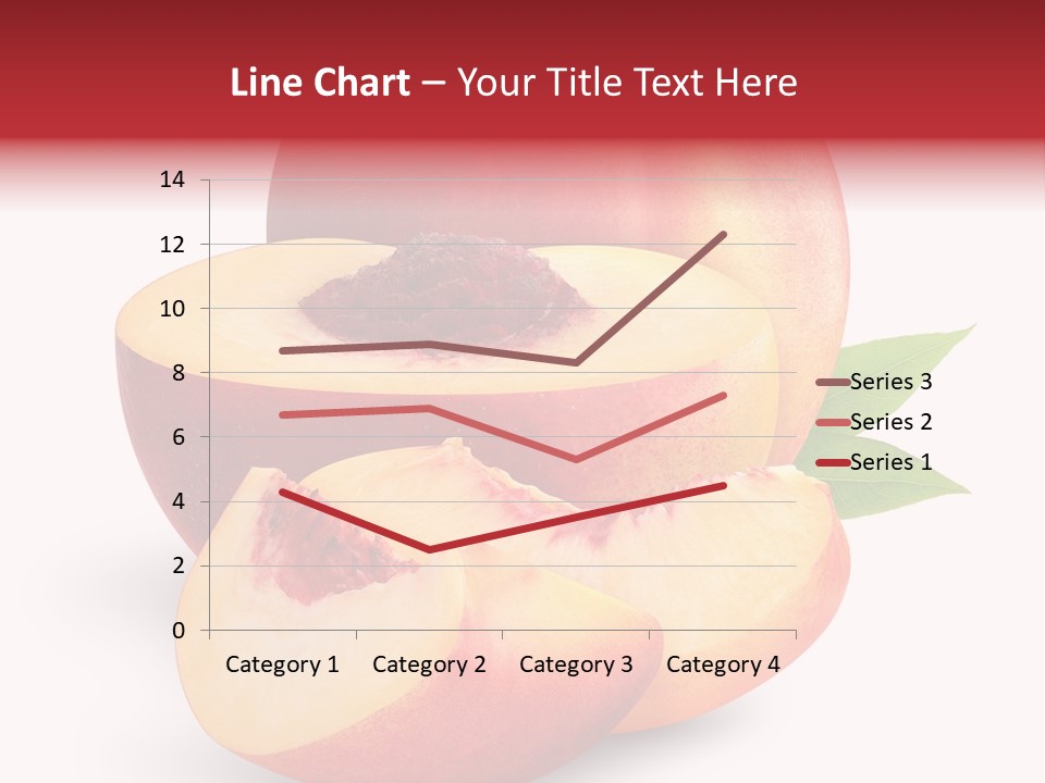 Isolated Peach Sliced PowerPoint Template