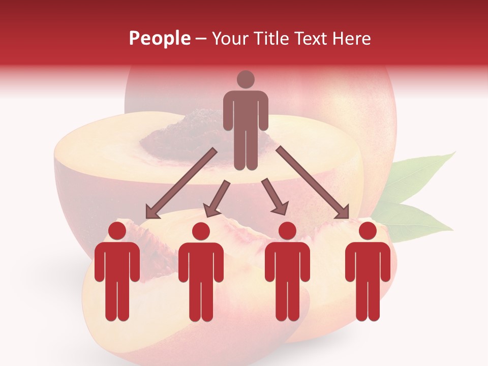 Isolated Peach Sliced PowerPoint Template