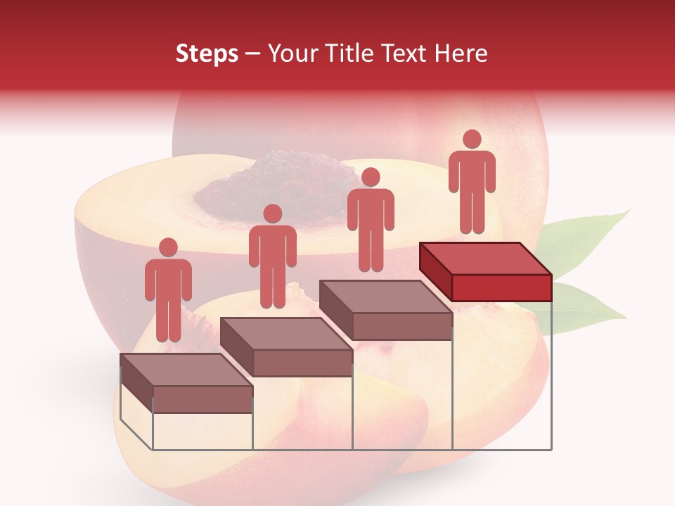 Isolated Peach Sliced PowerPoint Template