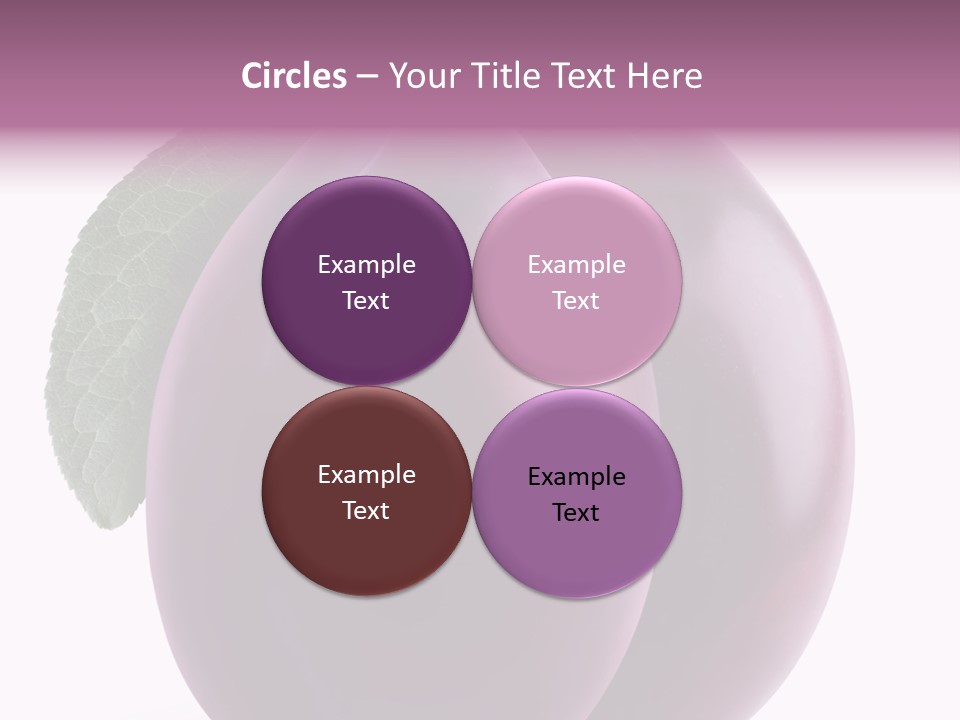 Raw Delicious Leaf PowerPoint Template