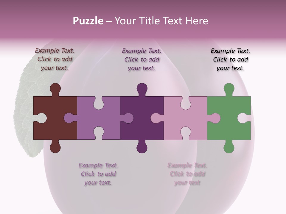 Raw Delicious Leaf PowerPoint Template