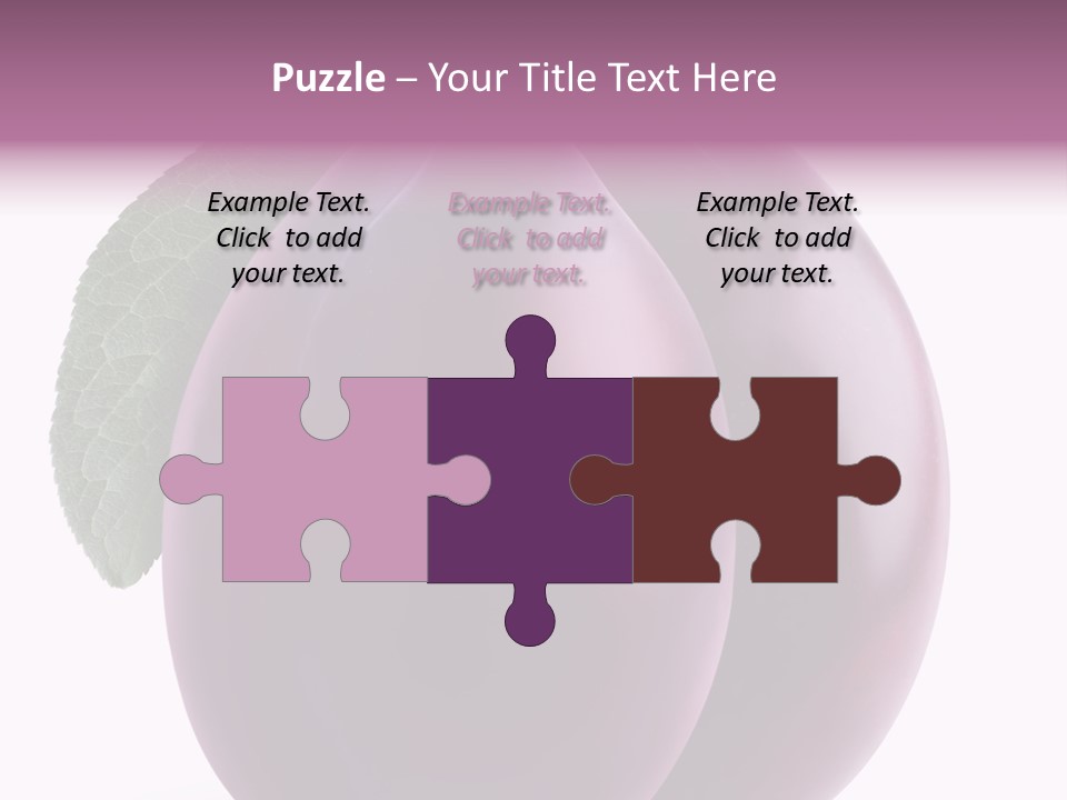 Raw Delicious Leaf PowerPoint Template