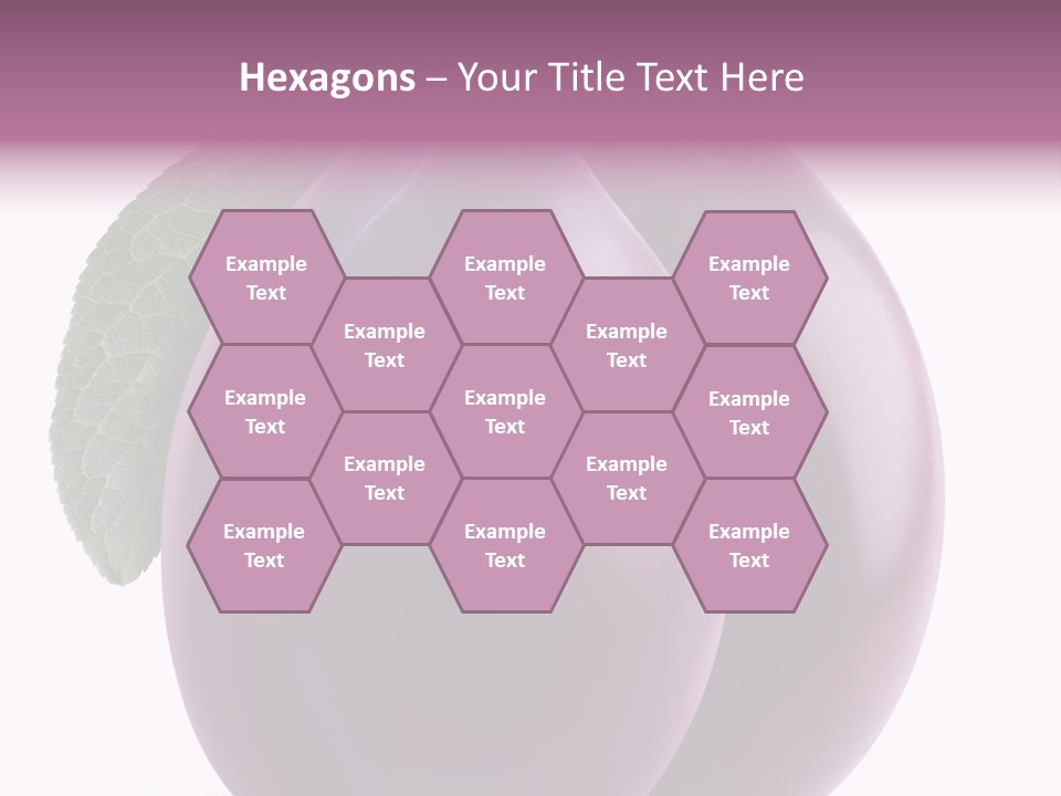 Raw Delicious Leaf PowerPoint Template