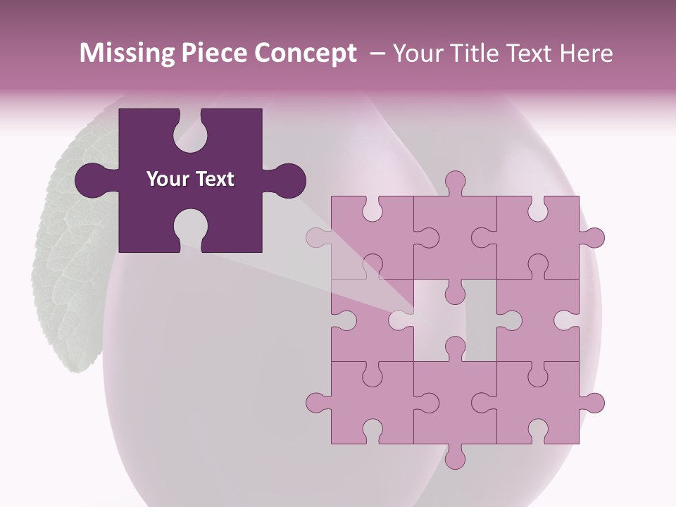 Raw Delicious Leaf PowerPoint Template