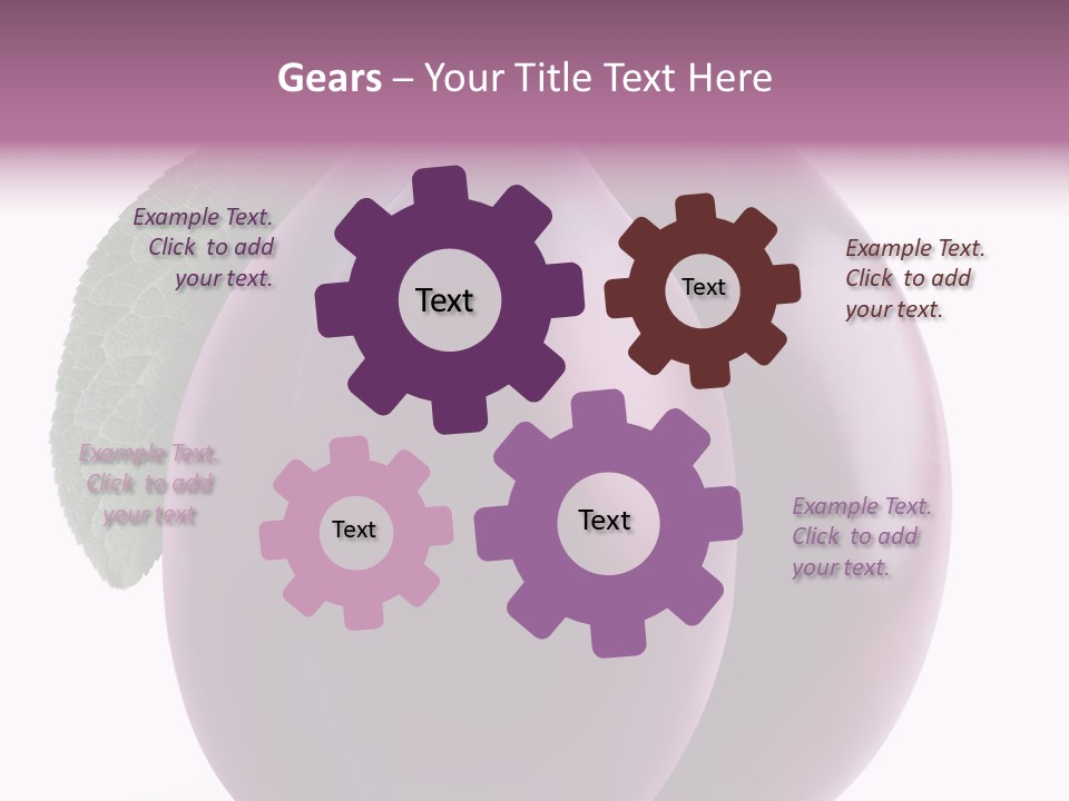 Raw Delicious Leaf PowerPoint Template