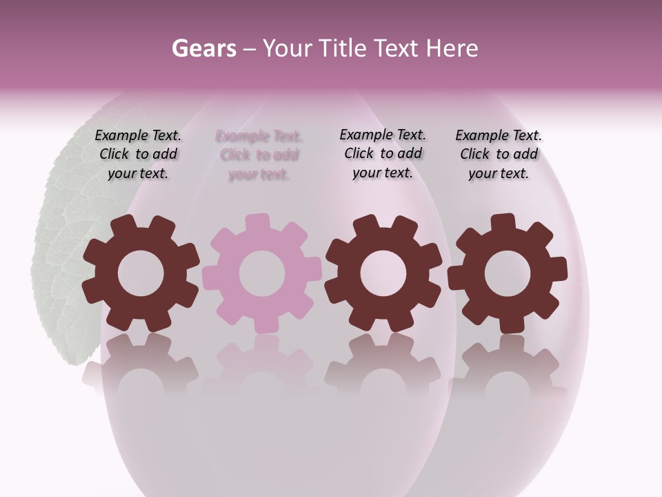 Raw Delicious Leaf PowerPoint Template