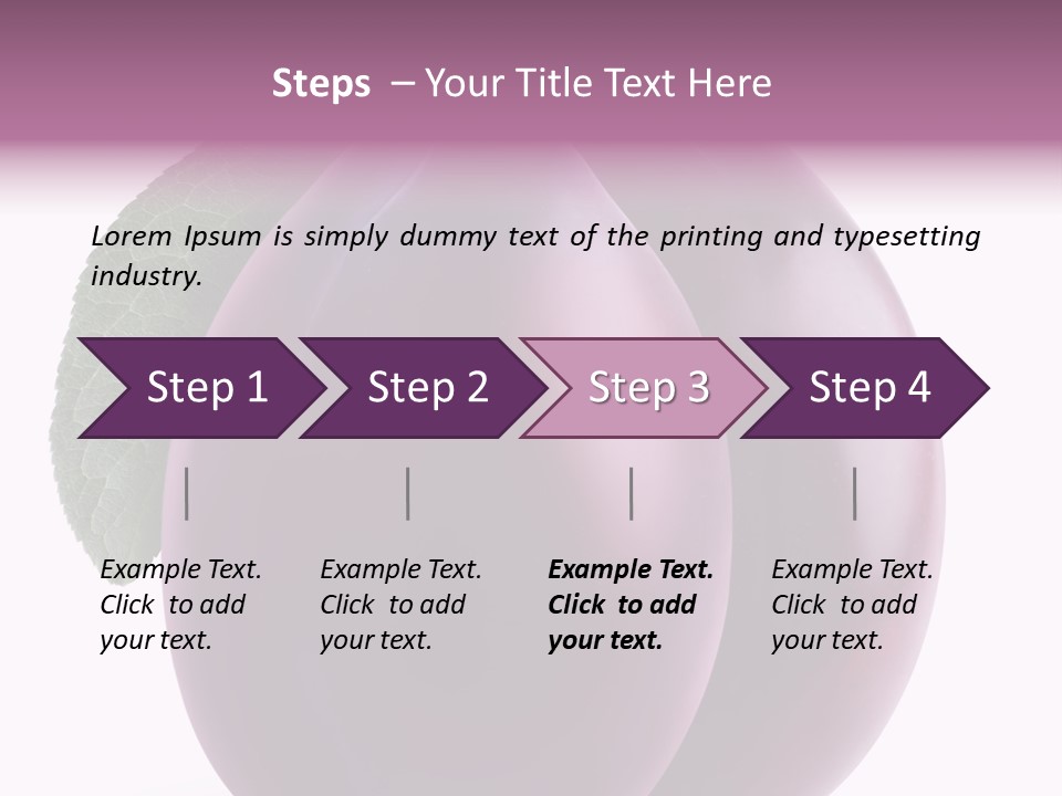 Raw Delicious Leaf PowerPoint Template