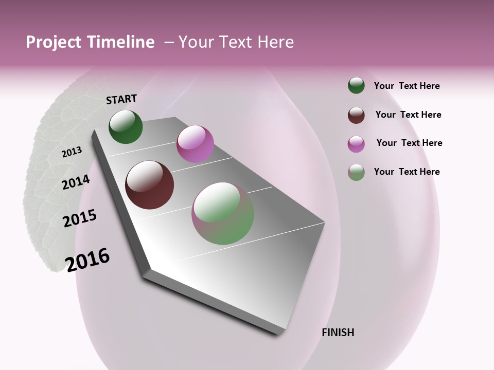 Raw Delicious Leaf PowerPoint Template