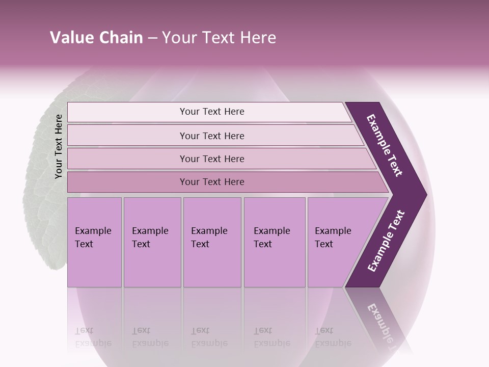 Raw Delicious Leaf PowerPoint Template
