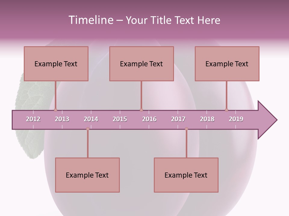 Raw Delicious Leaf PowerPoint Template