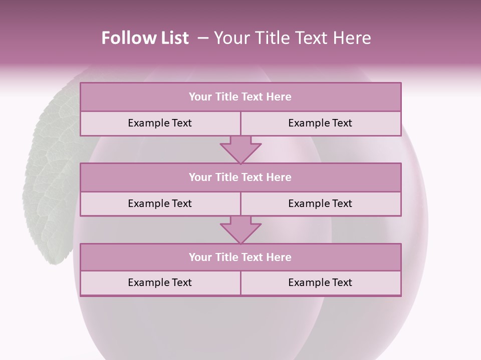 Raw Delicious Leaf PowerPoint Template