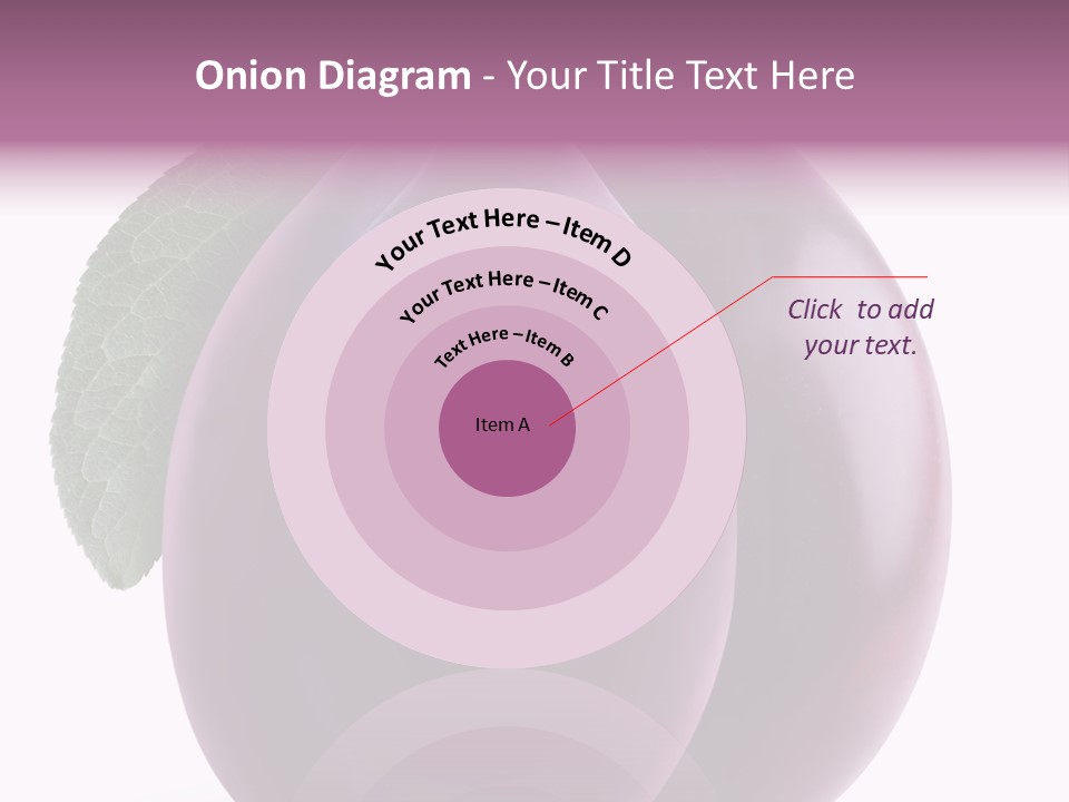 Raw Delicious Leaf PowerPoint Template