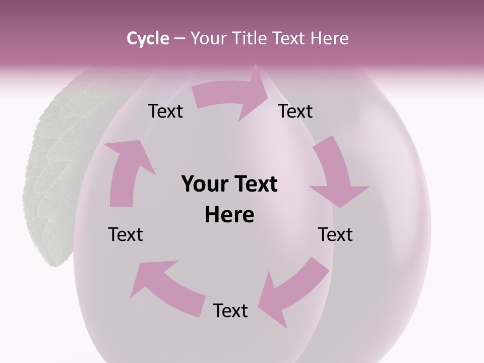 Raw Delicious Leaf PowerPoint Template