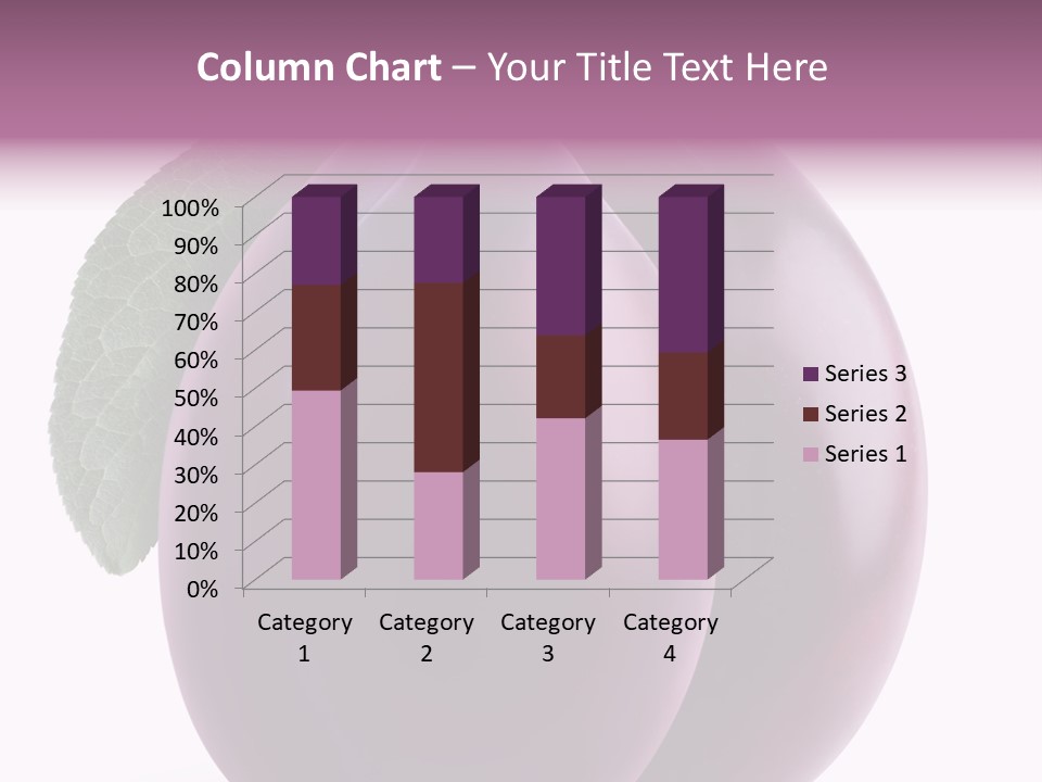 Raw Delicious Leaf PowerPoint Template