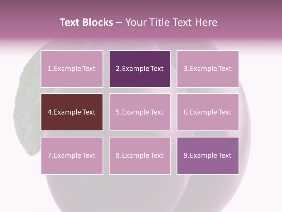 Raw Delicious Leaf PowerPoint Template