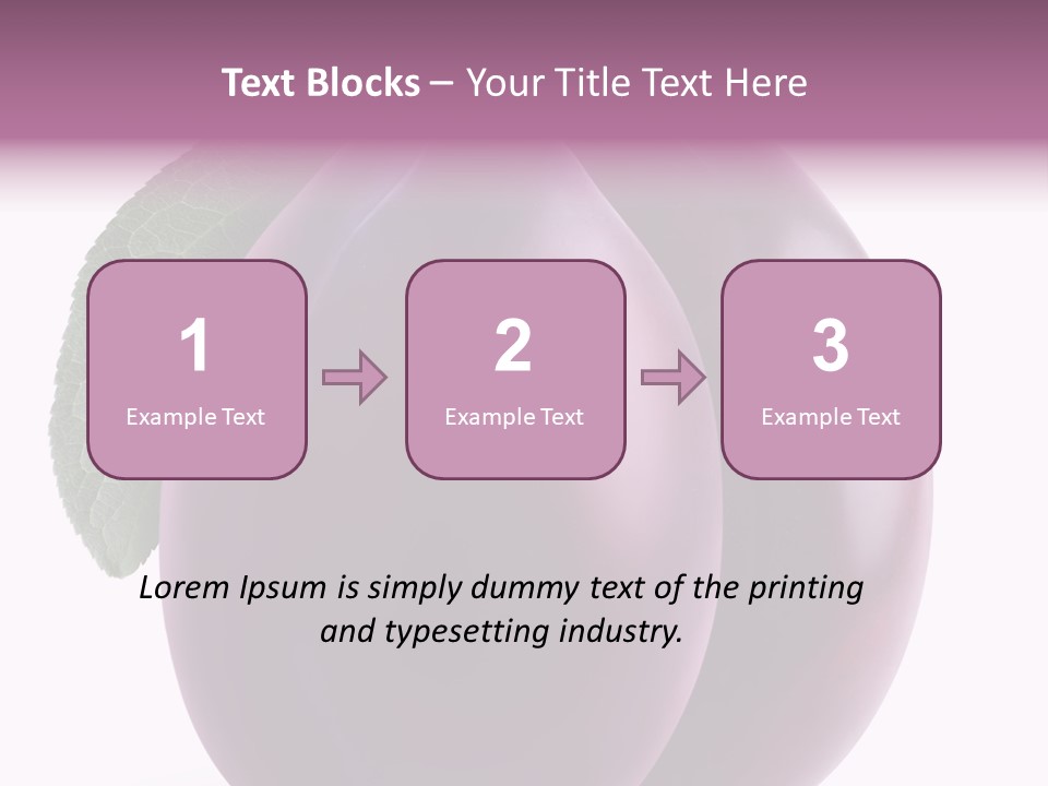 Raw Delicious Leaf PowerPoint Template