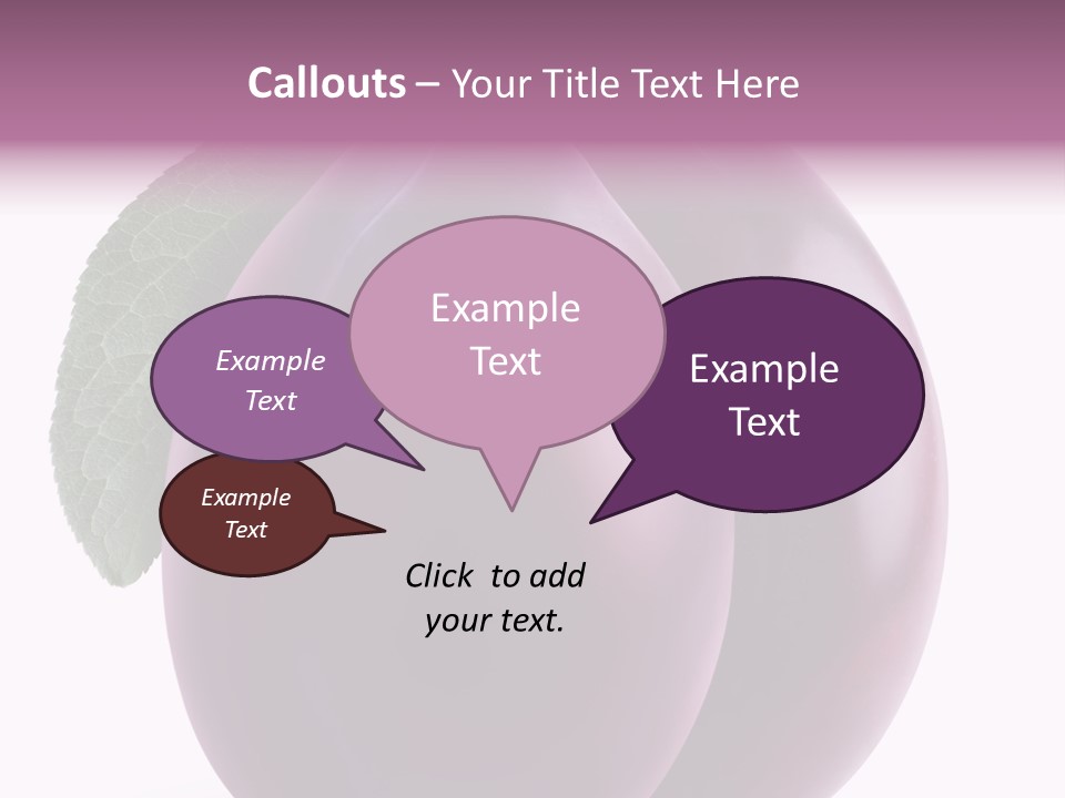 Raw Delicious Leaf PowerPoint Template