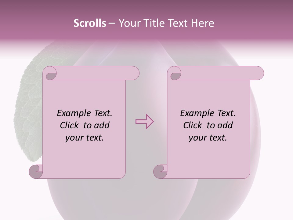 Raw Delicious Leaf PowerPoint Template