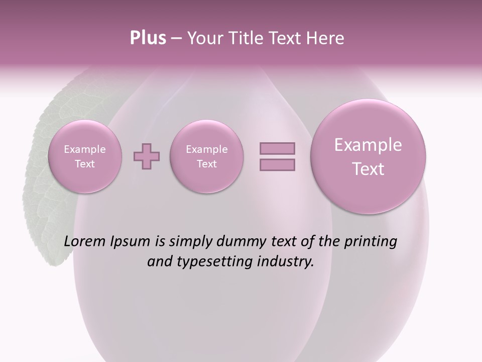 Raw Delicious Leaf PowerPoint Template