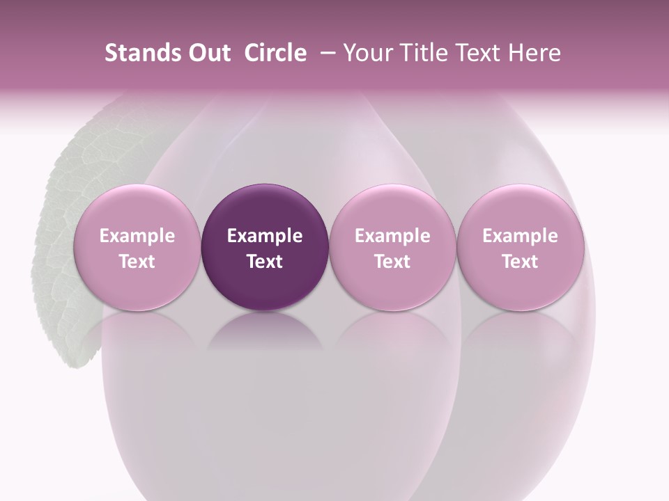 Raw Delicious Leaf PowerPoint Template