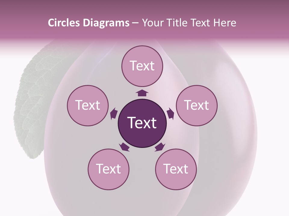 Raw Delicious Leaf PowerPoint Template