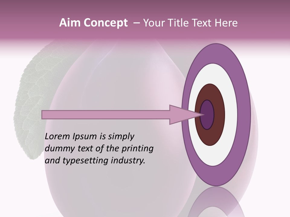 Raw Delicious Leaf PowerPoint Template