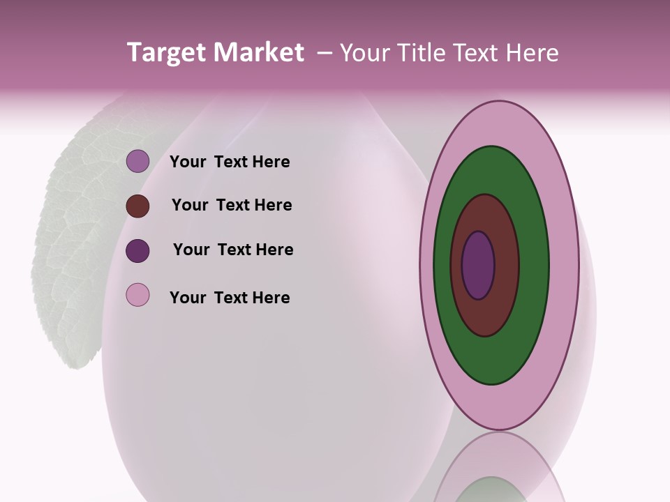 Raw Delicious Leaf PowerPoint Template