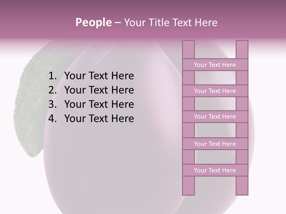 Raw Delicious Leaf PowerPoint Template