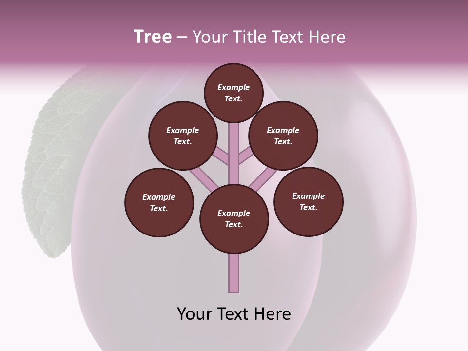 Raw Delicious Leaf PowerPoint Template