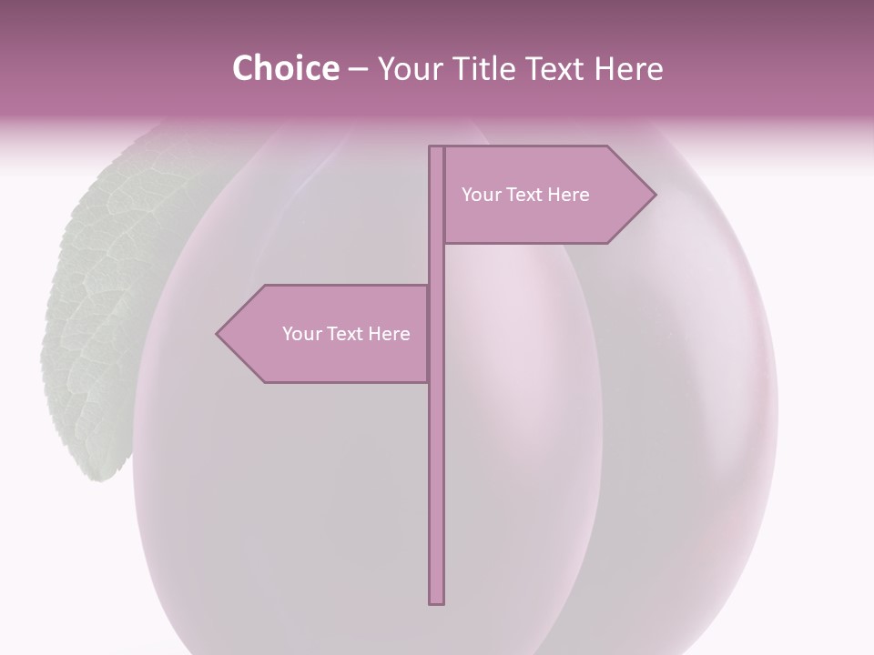 Raw Delicious Leaf PowerPoint Template