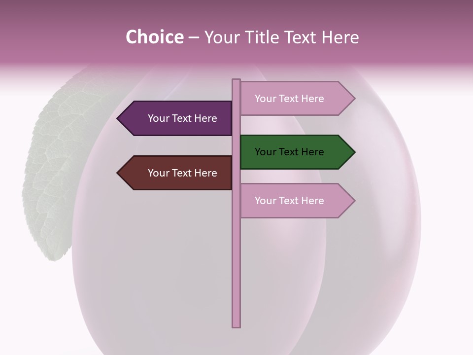 Raw Delicious Leaf PowerPoint Template