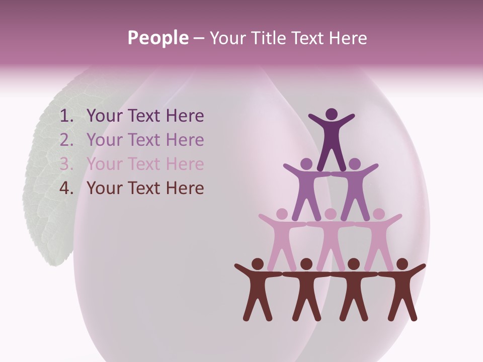 Raw Delicious Leaf PowerPoint Template