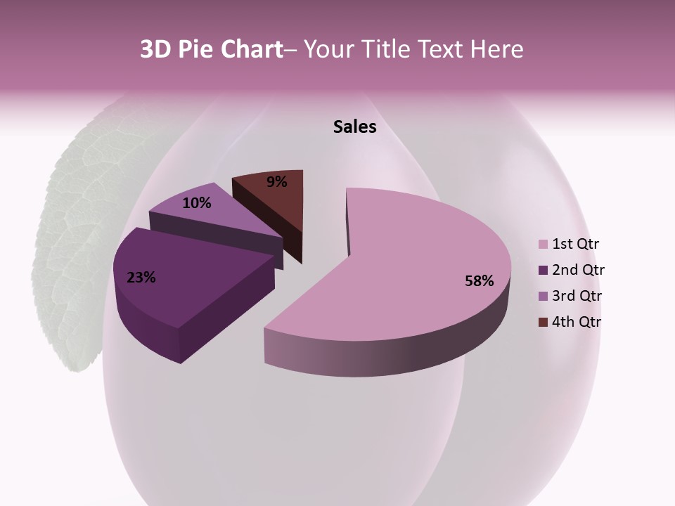 Raw Delicious Leaf PowerPoint Template