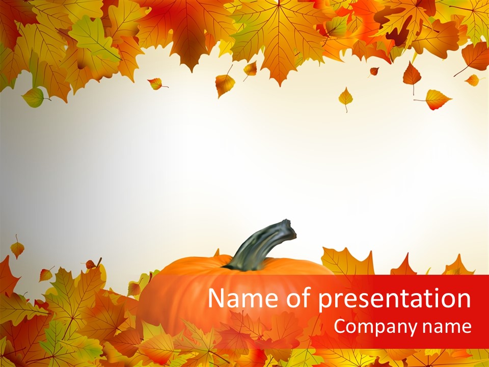 Defoliation Card Colour PowerPoint Template