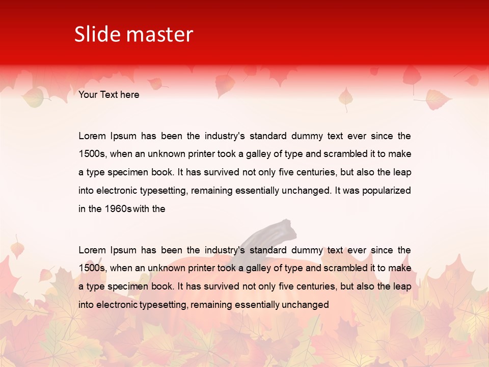 Defoliation Card Colour PowerPoint Template